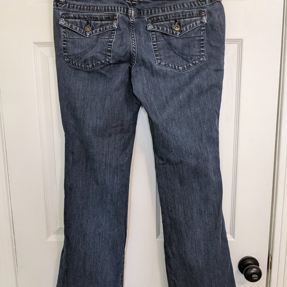 ELLE DARK BLUE JEANS SIZE 12R BOOT CUT - Picture 6 of 11